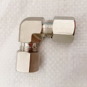 Raccord de compression coudé à 90 degrés avec joint conique, connecteur de tuyauterie industrielle, raccords hydrauliques - Product Image 1