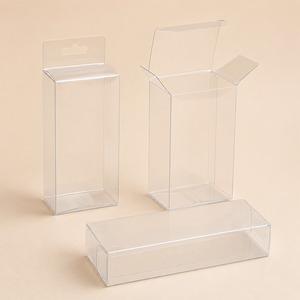 Boîtes d'Emballage en Plastique PVC Transparent Mini MOQ, Boîte d'Emballage Détail en Plastique PET RPET Très Transparente - Product Image 4