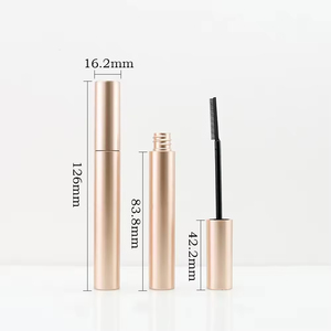 10ml Rose Gold Round Eyelash Tube Empty <b>Mascara</b> Container Cosmetic Packaging for Lash Serum Styling Liquid OEM ODM Supply - Product Image 1