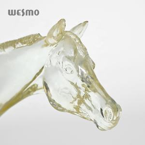 Modern ev dekor hayvan heykel reçine şeffaf reçine at heykeli - Product Image 5