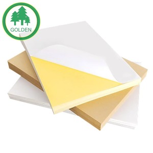 Rouleau de papier autocollant enduit 120 g/m² à forte adhérence, papier autocollant pour étiquettes d'expédition - Product Image 1