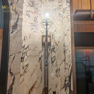 Interior Hotel dormitorio sala de estar decoración iluminación <span class=keywords><strong>LED</strong></span> aplique de pared lámpara <span class=keywords><strong>con</strong></span> textura cristal cuerpo de acero inoxidable luz de pared - Product Image 5