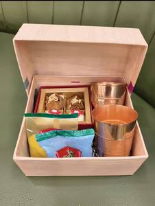 Gift <b>box</b> for diwali for festivals Luxury Gift <b>Box</b> With Gold Plated Cocktail Shaker Chocolate Set And Decorative Accessories - Product Image 1