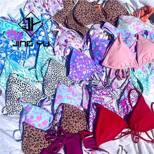 Ventes en gros, faible MOQ, maillots de bain personnalisés, maillots de bain de haute qualité, tissu imprimé personnalisé, bikini deux pièces pour femmes - Product Image 1