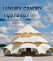 Tente dôme géodésique de luxe Kawagebo Kamp 16m, tente arche pour fêtes, glamping, mariages et événements