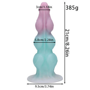 Nuevo diseño <span class=keywords><strong>de</strong></span> juguete sexual alienígena, consolador <span class=keywords><strong>de</strong></span> silicona <span class=keywords><strong>de</strong></span> fantasía grueso grande con ventosa suave para mujeres, hombres, <span class=keywords><strong>parejas</strong></span> - Product Image 2