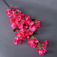 Bougainvillier Artificiel en Soie, Style Français, Toucher Naturel, pour Décoration de Mariage, Noël, Accessoire de Mobilier et Décoration Florale