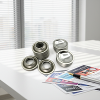 Embouts de boîtes aérosols métalliques 52 mm, en forme de cône ou de dôme, en fer blanc, avec logo personnalisé pour les boîtes de pulvérisation de produits chimiques, désodorisants et nettoyants (Thermosoudés)