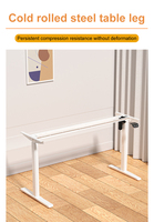Support électrique pour bureau, pieds de bureau réglables en hauteur, moteur de bureau, station de travail motorisée, cadre de table noir