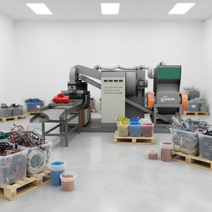 Ligne de production de machines de recyclage de fils de cuivre : séparation du cuivre et du plastique - Product Image 1