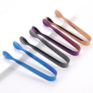 Vente en gros d'usine, pinces à glaçons miniatures modernes à finition miroir de 4,3 pouces, pinces à servir en acier inoxydable de qualité alimentaire, pinces à servir de petite taille - Product Image 2