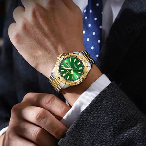Reloj de Cuarzo POEDAGAR 959 de Lujo para Hombre, de Acero Inoxidable, a la Moda, Resistente al Agua, Luminoso, con Cronógrafo, Esfera de Cristal y Puntero - Product Image 3