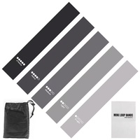 Lot de 5 mini-bandes de résistance en TPE pour exercices de yoga, pilates et fessiers – Vente en gros, OEM, personnalisation usine