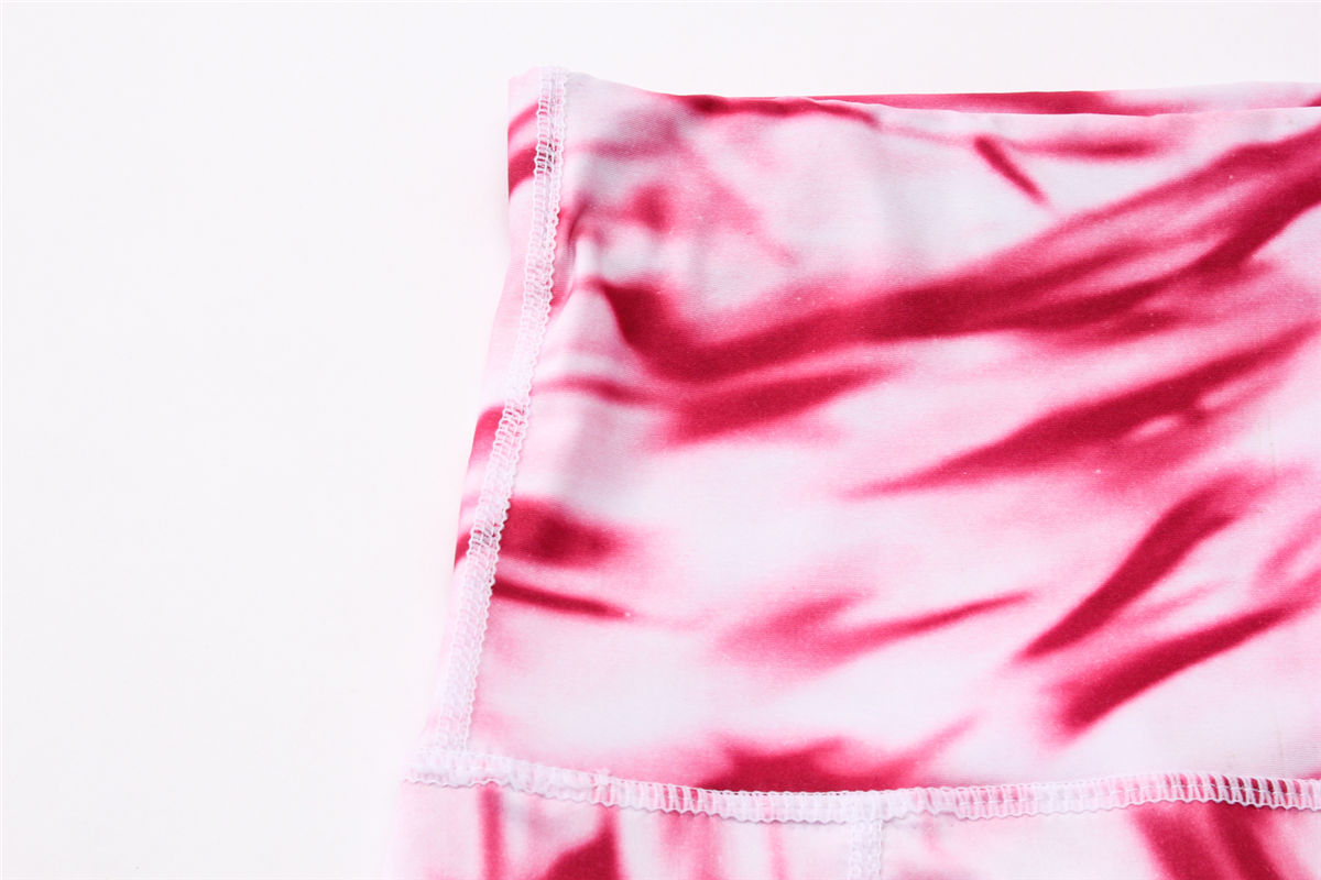 2021 tie dye yoga leggings women gym leggings custom logo