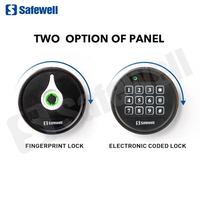 Safewell Weißer Kleiner Elektronischer Digitaler Tresor aus Stahl für Zuhause und Büro, Geldkassette mit Tastatur