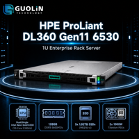 Pasokan Langsung HPE ProLiant DL360 Gen11 1U 8SFF Intel 6530 5x1.92TB SSD Server Pusat Data Perusahaan