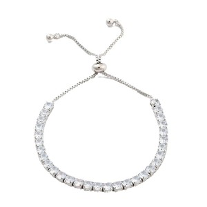 Pandahall, pulsera de circón de Color microinfundido ajustable para mujer, 1 pieza, brazaletes de moda transfronterizos de Europa América Ins - Product Image 4