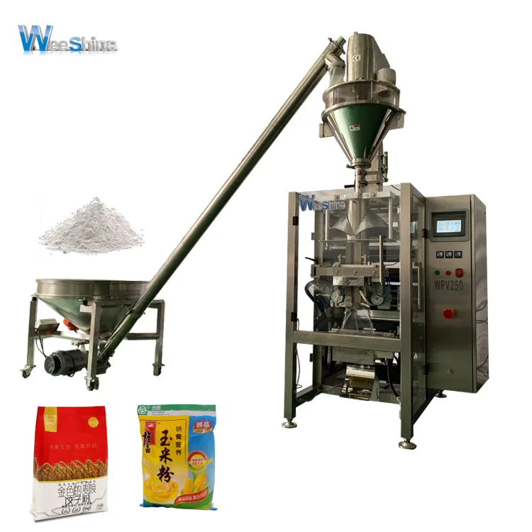 Multi-function Vertical Food Powder Packing Machines Complete Production Line for Packing Corn Powder Flour