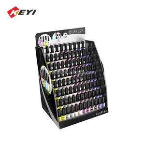 Étagère de magasin cosmétique sol <span class=keywords><strong>blanc</strong></span> grand fil métallique plexiglas vernis à ongles Gel ensemble boîte <span class=keywords><strong>bouteille</strong></span> rouge à lèvres organisateur présentoir mural - Product Image 6