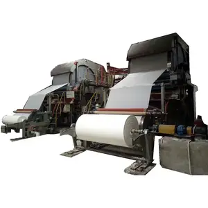 Rifiuti di pasta di legno vergine riciclano carta igienica macchina per la produzione di carta