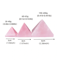 Großhandel Natürliche Bestseller Heim- und Bürodekoration Rosenquarz-Pyramide Handgeschnitzte Kristallpyramide Ornament