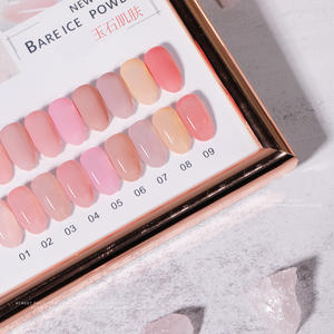 Ailanuo ชุดกาวทาเล็บผงหยก9สีชุดกาวทาเล็บแบบโฟโตเทอราปีเหมาะสำหรับงาน DIY กาวทาเล็บ - Product Image 1