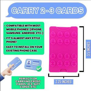 Porte-cartes de téléphone en silicone flexible <span class=keywords><strong>TikTok</strong></span> Vidéo Selfie Support de bureau Portefeuille magnétique mains libres Support d'aspiration Mode de maintien - Product Image 5