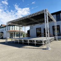 Système de treillis métallique léger et stable pour événements extérieurs, test d'installation 	 Éclairage pour événements en plein air