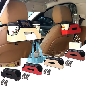 Vente chaude Personnalisé Multifonctionnel Organisateur De Voiture Siège Arrière Stockage Boîte De Mouchoirs Boîte De Papier pour Véhicule - Product Image 1