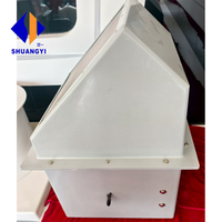 40 ° C 60 ° C 80 ° Ventilateur d'évacuation mural en acier inoxydable SS304 / FRP / aluminium, résistant aux hautes températures, souffleur axial industriel carré