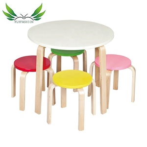 Gran oferta, mesa para niños, muebles de jardín de infantes, mesa de comedor redonda para niños y juego de sillas para guardería infantil - Product Image 3