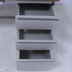 Wooden <strong>Top</strong> Computer Table Design Metal <strong>Drawer</strong> All Steel Office <strong>Desk</strong> with Cabinet - Product Image 5