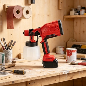 <span class=keywords><strong>Pistolet</strong></span> pulvérisateur électrique sans fil multifonctionnel L&P à batterie lithium sans balais pour la peinture à domicile et en extérieur - Product Image 3