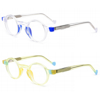 WWB-WP2406 Monturas de Gafas de Prescripción Combinadas de Acetato Laminado Pequeñas de Lujo para Hombre y Mujer, Novedad 2026