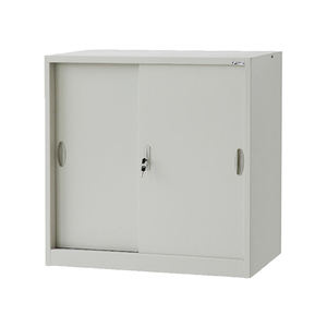 خزانة ملفات جانبية معدنية بتصميم خزانة مكتبية من الفولاذ، بباب منزلق قابل للقفل بارتفاع نصف، للتخزين المكتبي - Product Image 2