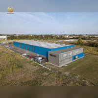 Almacén de Estructura de Acero Prefabricado con Claraboya Opcional y Preparado para Paneles Solares, Taller Metálico, Edificio de Logística y Distribución