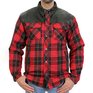 Meilleures chemises en flanelle sur mesure OEM unisexes coupe-vent en cuir de grande taille pour motards vêtements de course automobile et moto - Product Image 3