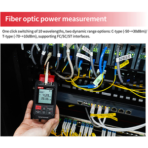 UNI-T UT693A Série de puissancemètres optiques de type C/T, puissancemètre à fibre optique VFL OPM, testeur de câbles réseau RJ45 L77 - Product Image 5