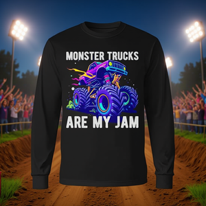 Camiseta promocional de manga larga Monster Trucks Are My Jam - Product Image 3