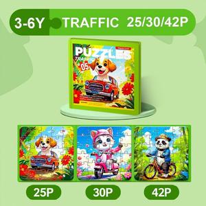 Puzzles magnétiques durables pour enfants de 0 à 3 ans et de 3 à 6 ans, livres de puzzles d'animaux avancés pour les tout-petits, jouets éducatifs préscolaires - Product Image 5