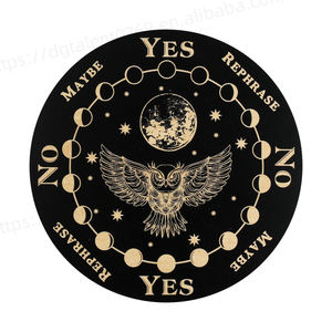 Planche à <span class=keywords><strong>pendule</strong></span> en bois Tailai 6-8 pouces-Tableau à messages métaphysiques avec nœuds et phases lunaires pour fournitures d'autel Wiccan - Product Image 6