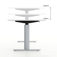 Bureau réglable en hauteur en forme de L à double moteur avec verrouillage par empreinte digitale, disponible en plusieurs couleurs, adapté aux bureaux et aux salles d'étude