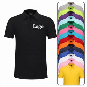 Polos personalizados con logotipo bordado algodón negocios publicidad promocional puro algodón Golf Polo camisa camarero uniforme - Product Image 1