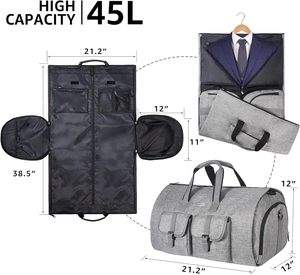 Free sample Luxury Large <b>Ladies</b> <b>Weekend</b> Duffel <b>Bag</b> Suit <b>Bag</b> Carry on Leather Convertible Women Garment <b>Bag</b> - Product Image 6