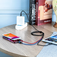 66W Câble USB vers Type C IOS Micro PD Chargeur Rapide Données 3 en 1 Cordon De Charge Rapide Pour Téléphone 14 13 12 Huawei Samsung Xiaomi