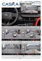 Système de caméra panoramique 360° CASKA Original Car, écran tactile, décodeur tout-en-un, CarPlay et Android Auto sans fil