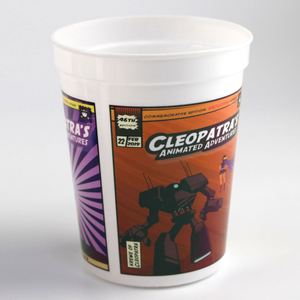 16 Oz Disposable Reusable Party Multiple Colors <b>Plastic</b> <b>Cups</b> Stadium With Your Text Logo - Product Image 5