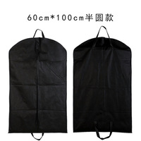Housse de protection lavable en non-tissé pour costume et manteau avec fenêtre transparente, sac de rangement pour vêtements, sac de garde-robe suspendu avec logo personnalisé