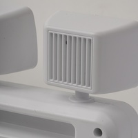 Lampe d'urgence LED à double tête carrée 2X3W, murale et portable, avec deux têtes 6W