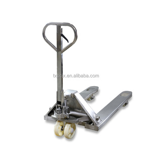 รถยกพาเลทไฮดรอลิกแบบแมนนวล ISO CE รุ่น Manual Jack 2 ตัน 3000 กก. วัสดุสแตนเลส ล้อ PU รถยก CBY 2 ตัน อุปกรณ์ยกของ - Product Image 3